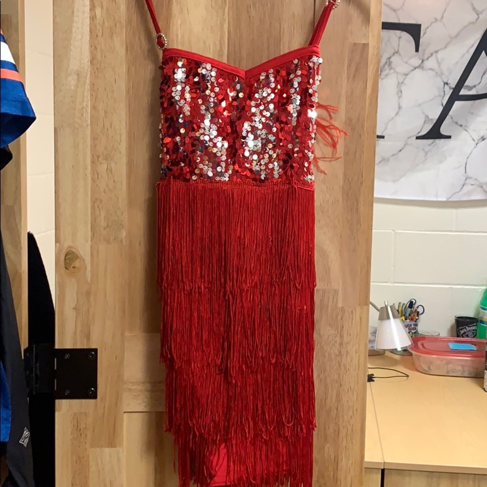 Red Costume/Flapper skirt dress